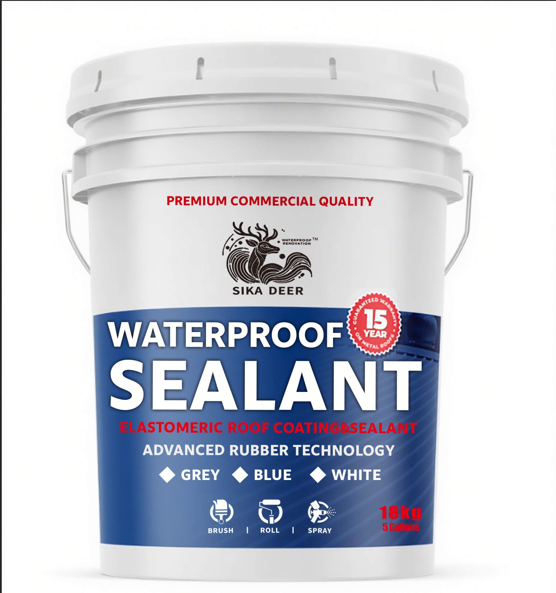 Sika Deer Waterproof Sealant: The 15-Year Elastomeric Roof Coating for Uncompromising Waterproofing